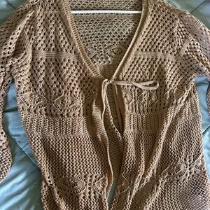Women's Beige Knit Sweater